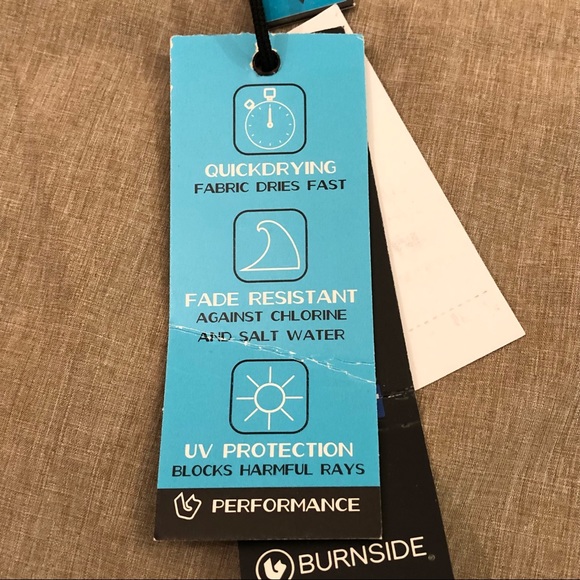 Burnside Hybrid Stretch Khaki Heather Surf Swim Trunks Board Shorts Men’s 40 - Picture 6 of 8